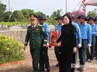 Đồng Tháp: Trang trọng truy điệu, an táng 68 hài cốt liệt sĩ