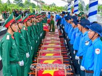 An táng 235 hài cốt liệt sĩ tại Nghĩa trang Liệt sĩ Dốc Bà Đắc
