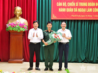 Trung đoàn 841 (Bộ CHQS tỉnh Hà Tĩnh) hành quân dã ngoại làm công tác dân vận ở cơ sở