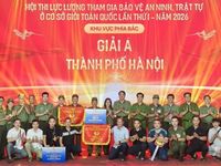 Đội thi thành phố Hà Nội giành Giải A Hội thi lực lượng tham gia bảo vệ an ninh, trật tự ở cơ sở giỏi toàn quốc khu vực phía Bắc