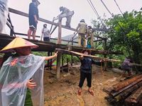 Mưa lớn làm hỏng hàng trăm nhà ở, vùi lấp nhiều hoa màu, cây trồng vật nuôi tại Lào Cai