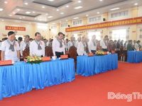 Xã Chợ Gạo đón nhận danh hiệu Xã An toàn khu