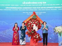 Phó Thủ tướng Phạm Thị Thanh Trà dự khởi công tổ hợp 5 dự án gần 7.600 tỷ đồng tại Phú Thọ