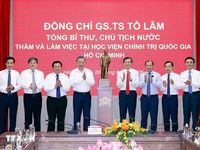 Tổng Bí thư, Chủ tịch nước thăm, làm việc tại Học viện Chính trị Quốc gia Hồ Chí Minh