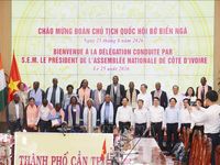 Chủ tịch Quốc hội Côte d'Ivoire (Bờ Biển Ngà) thăm TP Cần Thơ