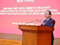 Tiếp nhận chức năng, nhiệm vụ tham mưu công tác dân vận về Đảng ủy MTTQ, các đoàn thể Trung ương