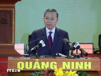 Tổng Bí thư, Chủ tịch nước dự Lễ công bố Nghị quyết về việc thành lập thành phố Quảng Ninh
