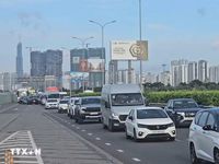 Cao tốc TP Hồ Chí Minh-Long Thành ùn ứ gần 10km trong ngày nghỉ lễ thứ hai