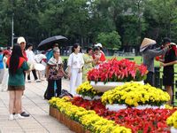 Những khoảnh khắc đẹp của người dân Thủ đô ở Quảng trường Ba Đình