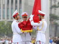 Thiêng liêng lễ thượng cờ tại Quảng trường Ba Đình ngày Quốc khánh