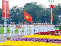 Thiêng liêng lễ thượng cờ Tổ quốc mừng ngày Quốc khánh 2/9