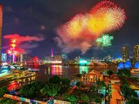 Tối 2/9, pháo hoa rực sáng bầu trời Thành phố Hồ Chí Minh chào mừng Quốc khánh