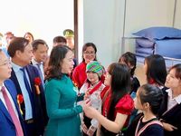 Phó Chủ tịch nước Võ Thị Ánh Xuân dự khai giảng, khánh thành trường nội trú vùng biên Sơn La