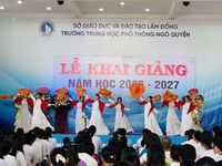 Hơn 7.300 học sinh đặc khu Phú Quý (Lâm Đồng) khai giảng năm học mới