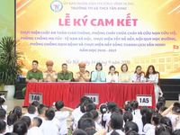 Học sinh hào hứng với tuyên truyền an toàn giao thông bằng sân khấu hóa
