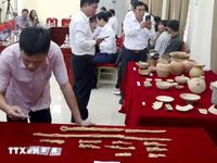 Nghệ An: Phát hiện nhiều hiện vật quý trong 2 ngôi mộ cổ