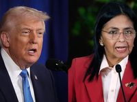 Ông Trump lần đầu gặp Tổng thống lâm thời Venezuela