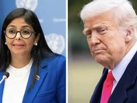 Ông Trump lần đầu gặp Tổng thống lâm thời Venezuela
