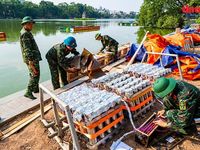 Ba trận địa pháo hoa sẵn sàng mừng 72 năm Ngày Giải phóng Thủ đô