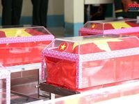 Trang nghiêm lễ tiễn đưa 93 hài cốt liệt sĩ về Nghĩa trang Vị Xuyên