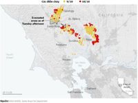 Cháy rừng California: Cảnh tượng như sau vụ thả bom nguyên tử