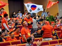 Điểm nóng fanzone Bộ Ngoại giao ở Mỹ Đình cổ vũ U22 Việt Nam đấu U22 Indonesia