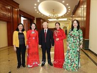Tổng Bí thư gặp mặt đại biểu dự Đại hội Hội Chữ thập đỏ Việt Nam lần thứ XI