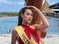 Miss Grand International 2022: Đoàn Thiên Ân và Thùy Tiên đồng điệu phong cách tôn vẻ đẹp ngọt ngào