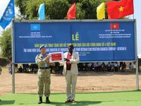 Công binh Việt Nam hồi sinh cây cầu huyết mạch Banton tại Abyei