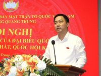 Đại biểu Quốc hội tiếp xúc cử tri phường Quang Trung sau kỳ họp thứ nhất, Quốc hội khóa XVI