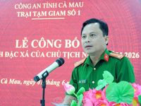 Công bố quyết định đặc xá của Chủ tịch nước cho 124 phạm nhân
