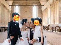 Hề Mộng Dao - Hà Du Quân khảo sát lâu đài tổ chức hôn lễ từ 1 năm trước?