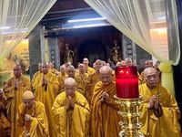 Vĩnh Long: Trung ương Giáo hội và nhiều phái đoàn viếng tang Trưởng lão Hòa thượng Thích Phước Tú