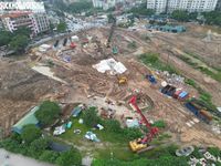 Loạt trụ cầu xuất hiện tại nút giao 'dị dạng' sau gần 10 năm