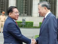 Tổng Bí thư, Chủ tịch nước Tô Lâm chủ trì Lễ đón Tổng thống Myanmar thăm chính thức Việt Nam