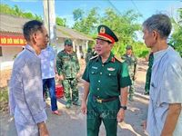 Tìm kiếm, cất bốc 5 hài cốt liệt sĩ tại nghĩa trang tạm Cầu Chữ Y