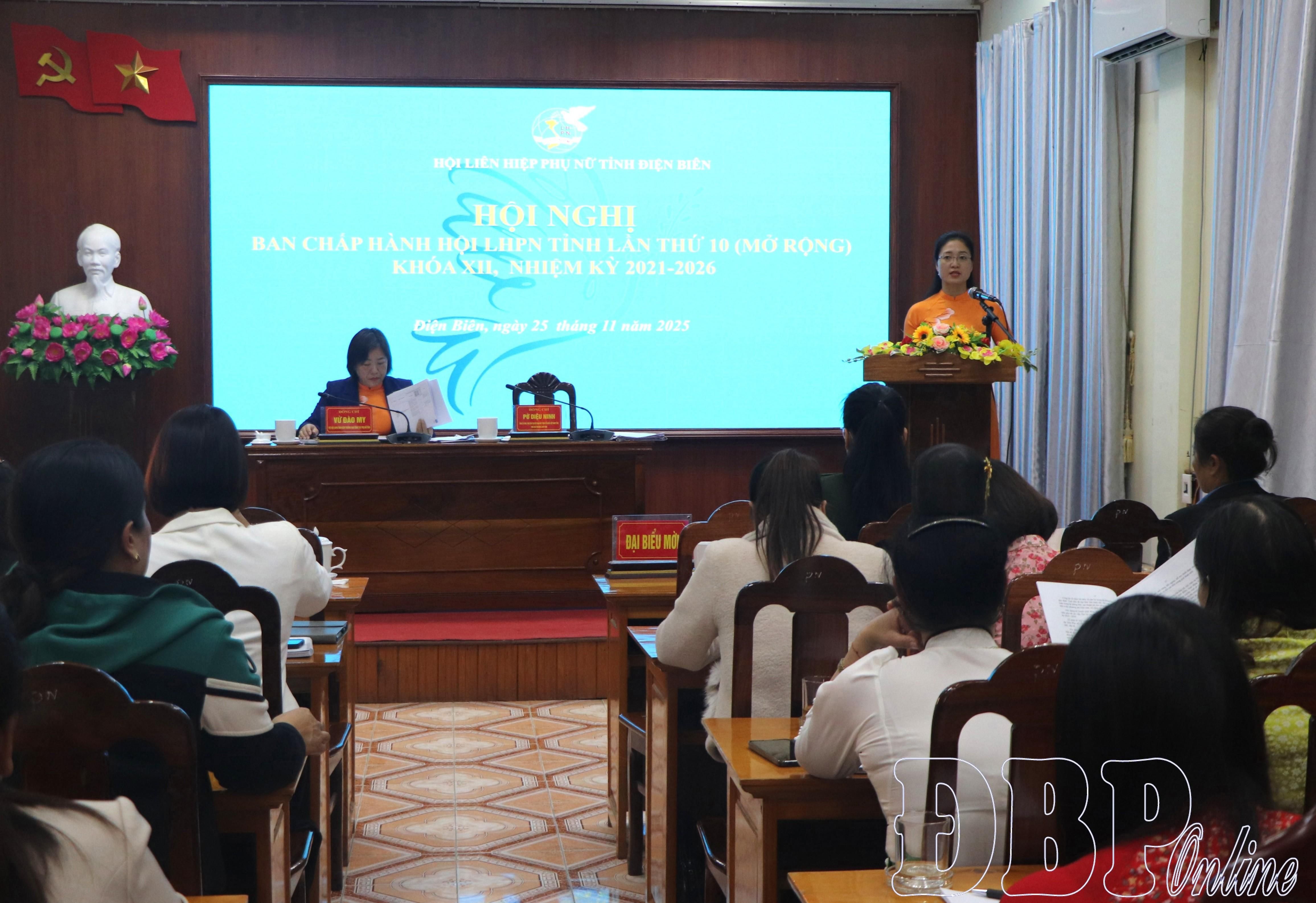 Hội nghị Ban Chấp hành Hội LHPN tỉnh lần thứ 10