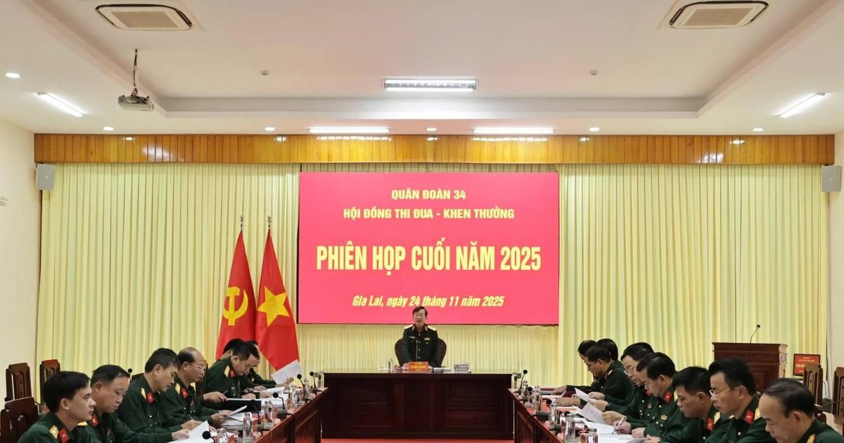 Quân đoàn 34 tổng kết công tác thi đua, khen thưởng năm 2025