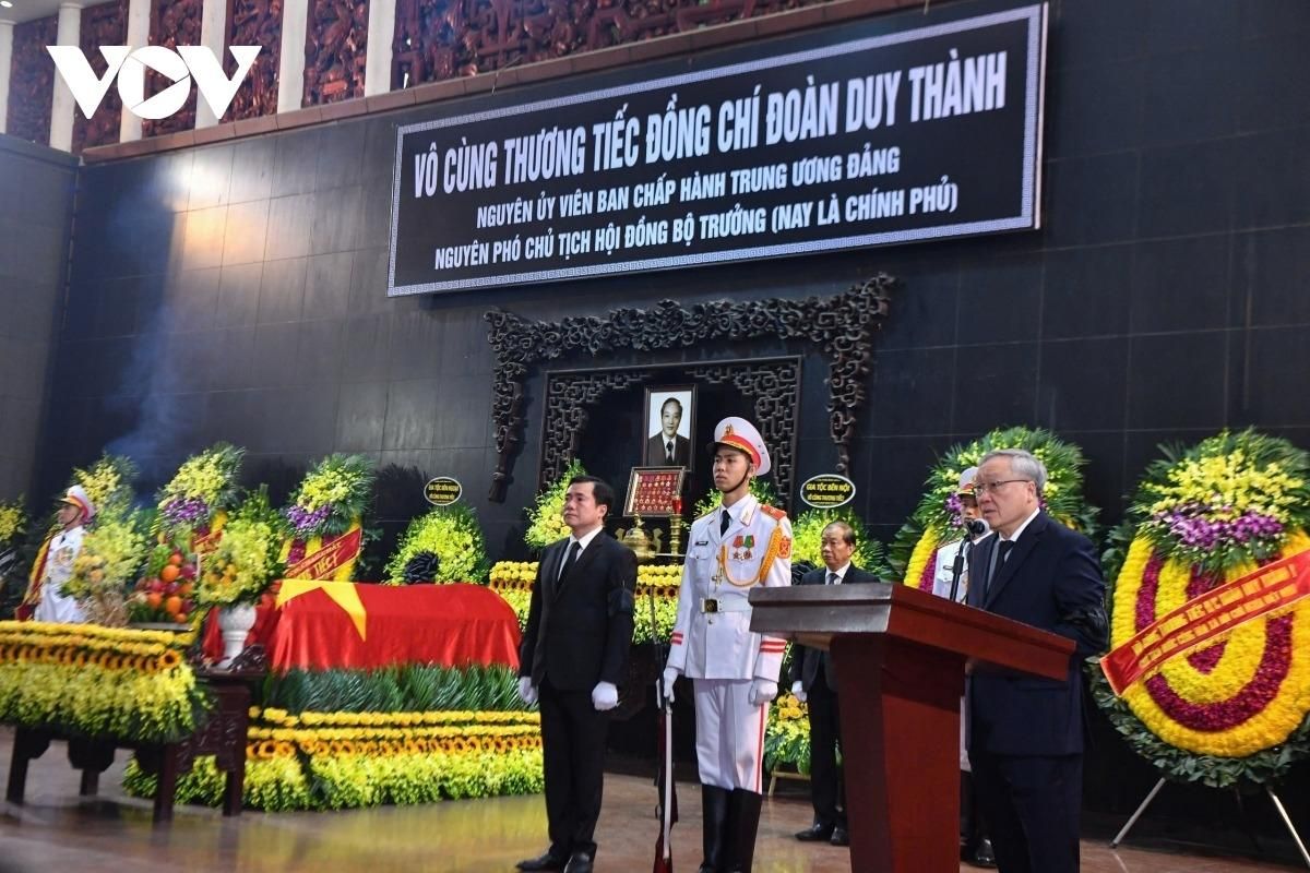 Lễ tang cấp Nhà nước đồng chí Đoàn Duy Thành