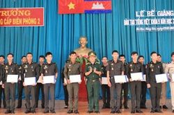 Bế giảng lớp đào tạo tiếng Việt khóa 9 học viên Campuchia