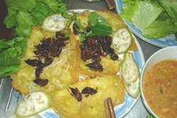 Nhớ bánh xèo nhân dế