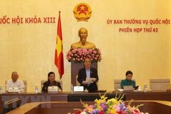 Thông cáo phiên họp thứ 42 của Ủy ban thường vụ Quốc hội khóa XIII
