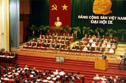 IX: Đại hội đại biểu toàn quốc lần thứ IX, năm 2001
