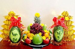Độc đáo những mâm ngũ quả ngày Tết