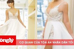 Mê mẩn váy cưới khoét sâu của siêu mẫu Hà Anh