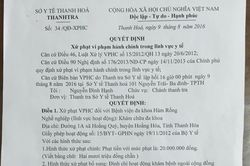 Bị xử phạt vì khám bệnh, cấp phát thuốc miễn phí