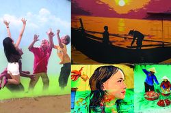 Thú vị làng bích họa Trung Thanh