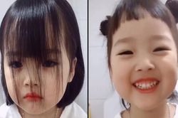 Bé gái cắt tóc xinh xắn được mệnh danh 'công chúa triệu like'