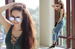 Vừa chất vừa sexy, rõ ràng gout streetstyle của Minh Hằng trên cả xuất sắc