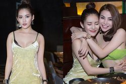 Milan Phạm khoe vòng 1 gợi cảm, nhắng nhít bên Trà Ngọc Hằng